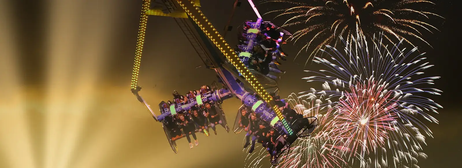 Vuurwerkshow of Silvesterviering in Duitsland